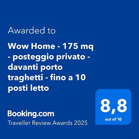 Wow Home - 175 Mq - Posteggio Privato - Davanti Porto Traghetti - Fino A 10 Posti Letto Genova Exterior foto
